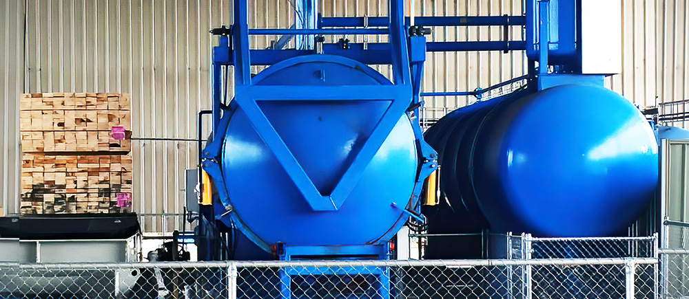 IWT-Moldrup low-pressure wood treatment plant
